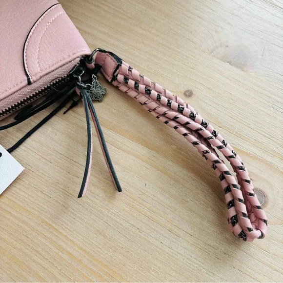 Jessica Simpson Blush Pink Women's Long Zipper Wallet Wristlet JS250009 - Picture 8 of 8